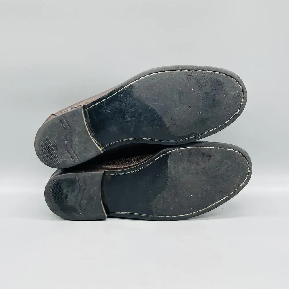 Allen Edmonds Shoes Men 9.5 Brown Leather Firenze Horsebit Loafers Slip On